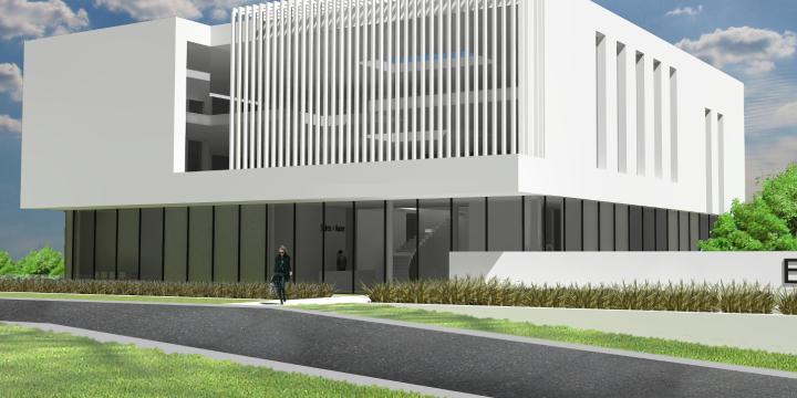 Voor Endress+Hauser NV start Vandenbussche met de bouw van een nieuw kantoorgebouw